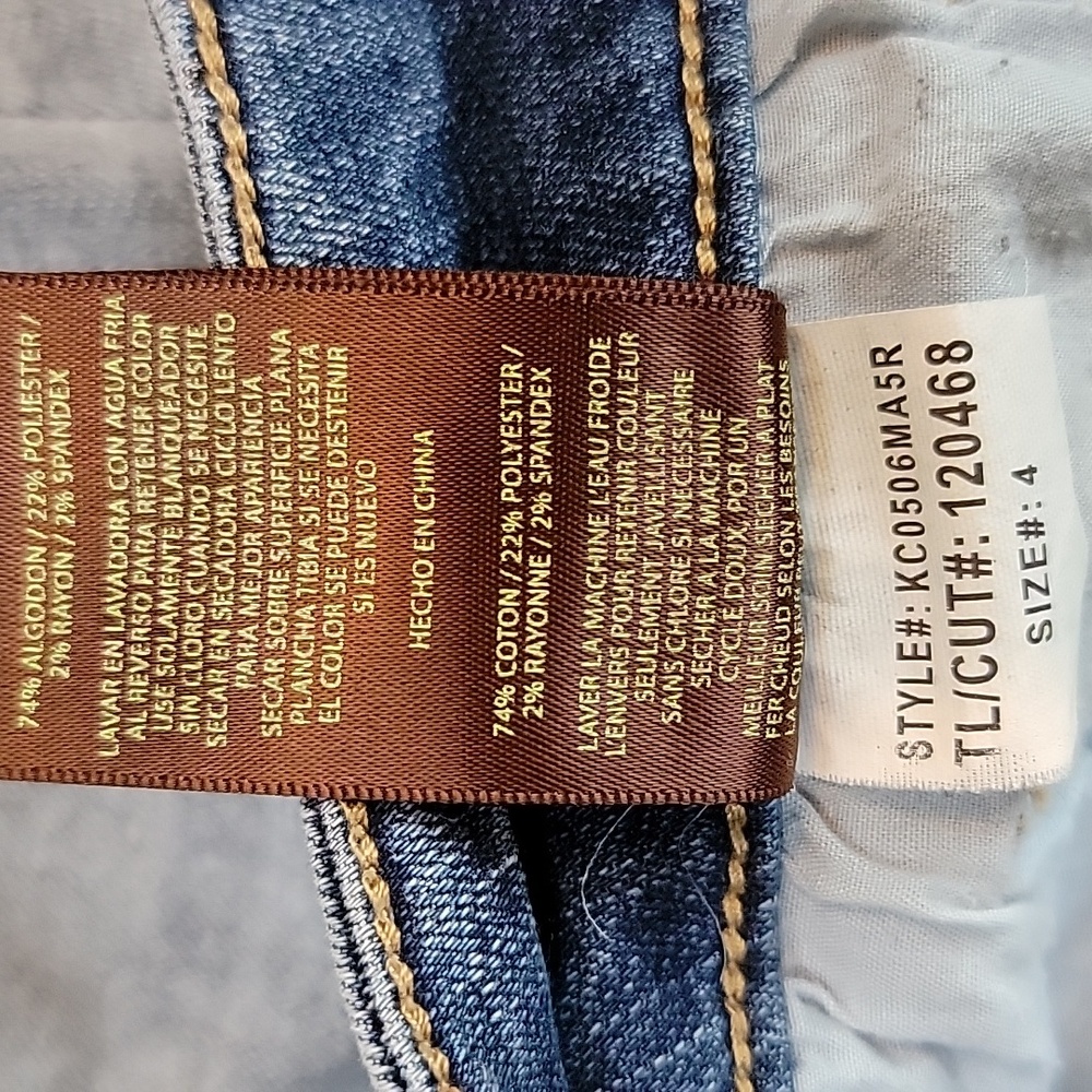 Kut from the Kloth Distressed BARDOT Crop Skinny Boyfriend Jeans Size 4 EUC - Picture 9 of 16